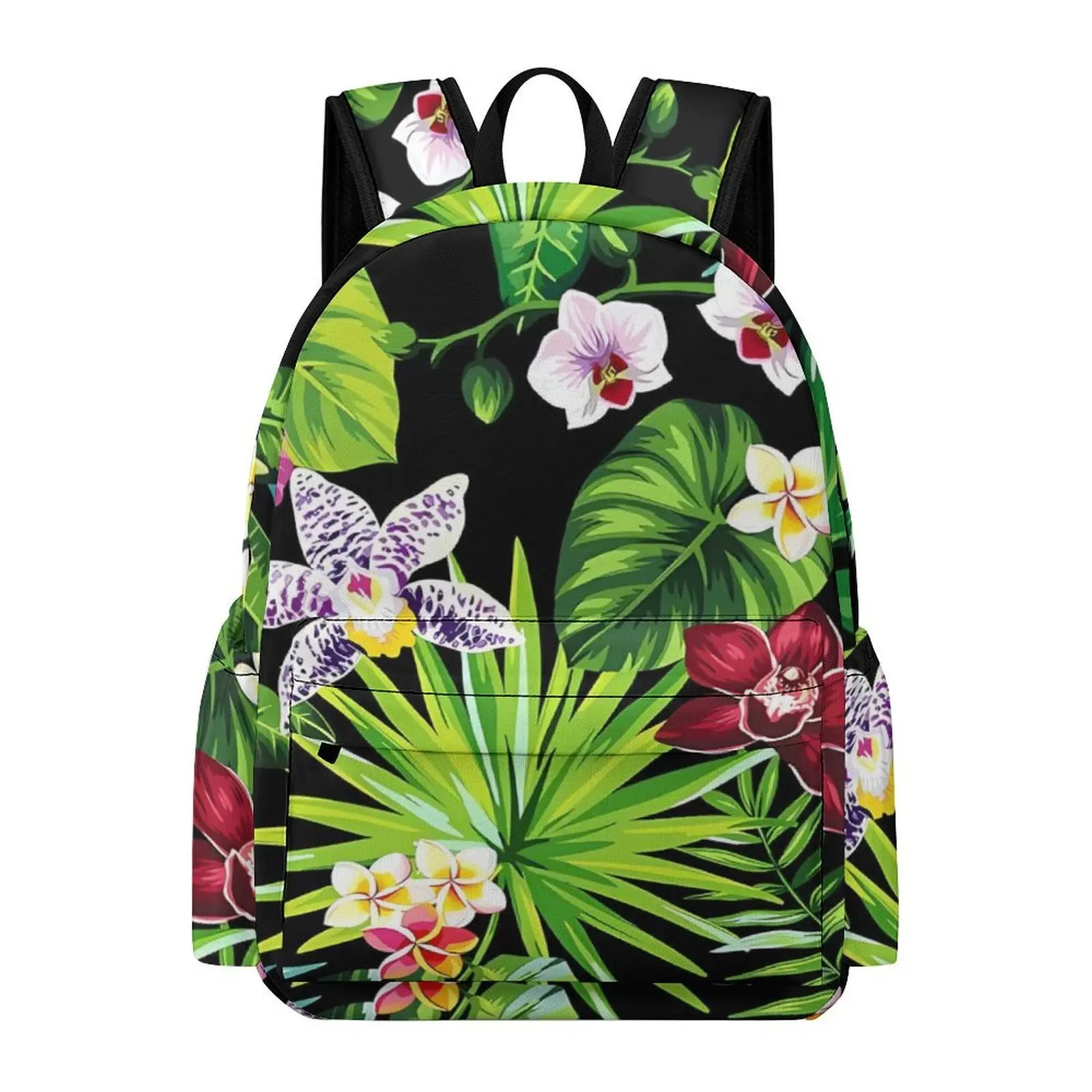 

Самоа Гавайский остров племенный этнический цветочный дизайн школьный рюкзак 16-дюймовый рюкзак с 3D принтом на заказ для мальчиков и девочек Полинезия