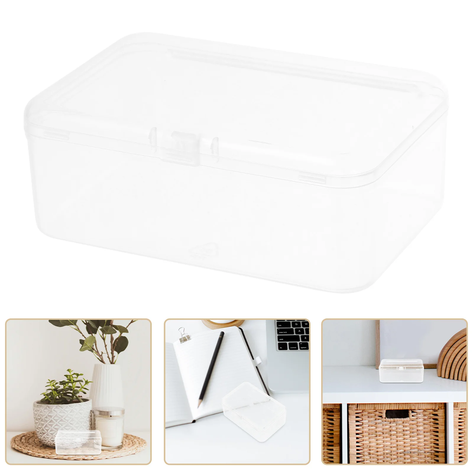 

Transparent Storage Box Clear Plastic Organizer For Small Items Craft Supplies Stackable Cube Storage Bins Container