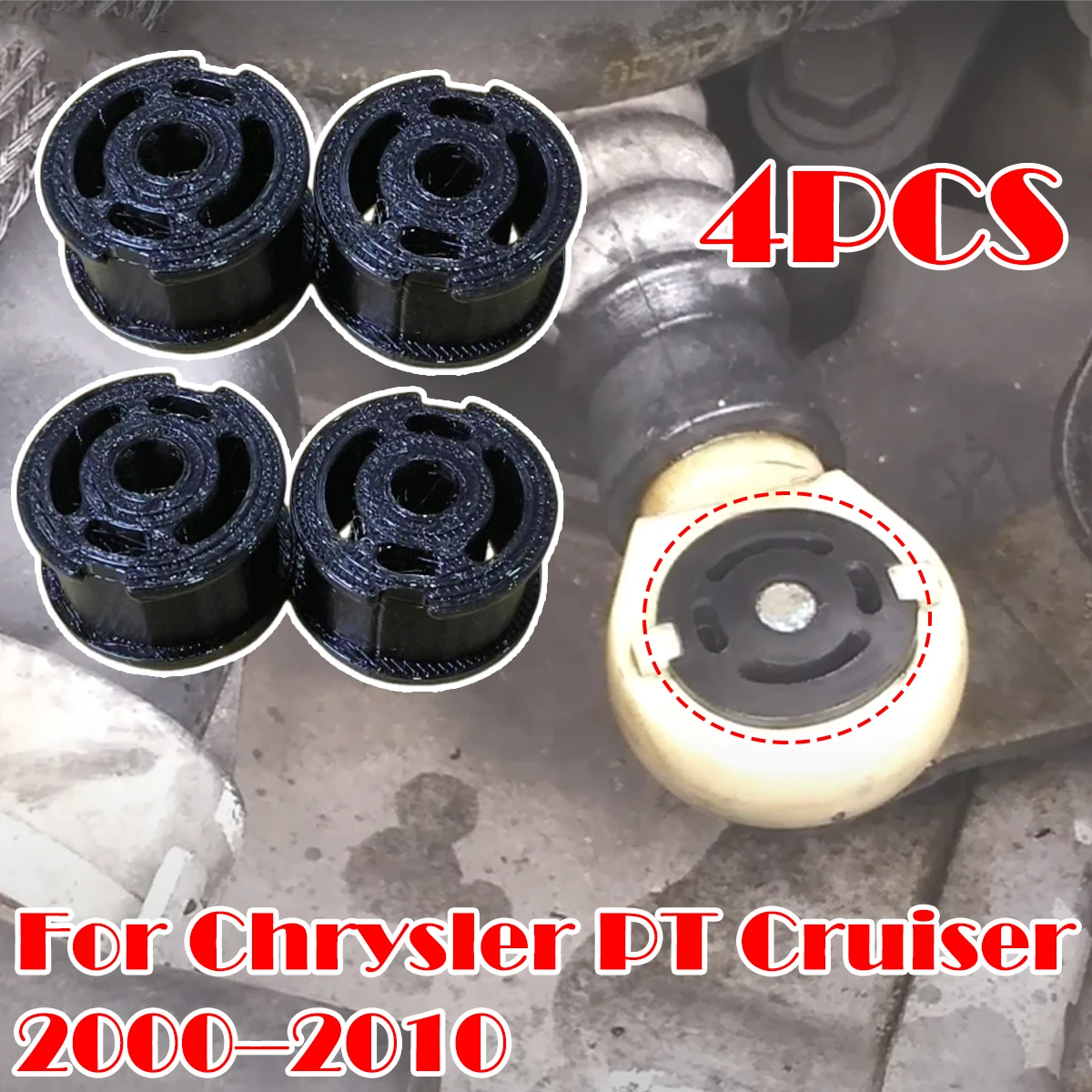 

4PCS For Chrysler PT Cruiser 00-2010 Neon Dodge Daytona Upgrade Shift Cable Bushing Manual 5SP Gear Selector Linkage big Grommet
