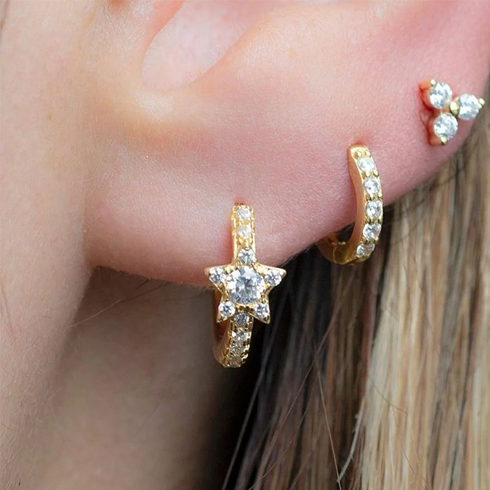 AIDE 925 Sterling Silver WaterDrop/Flower Pendant Earring Set For Women 18k Gold Plated Turquoise Earring INS Wedding Party Jewe
