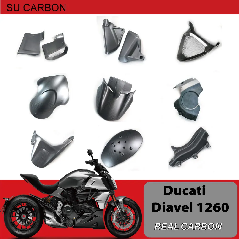 

Задние боковые панели из натурального углеродного волокна для DUCATI cinnamel 1260 2019-2022