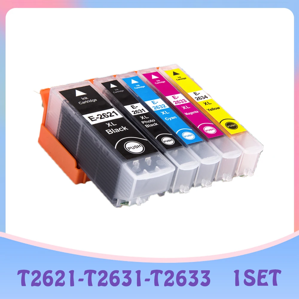 Compatible T2621 T2631 - T2634 Ink Cartridge for EPSON XP 520 600 605 610 615 620 625 700 710 720 800 810 820