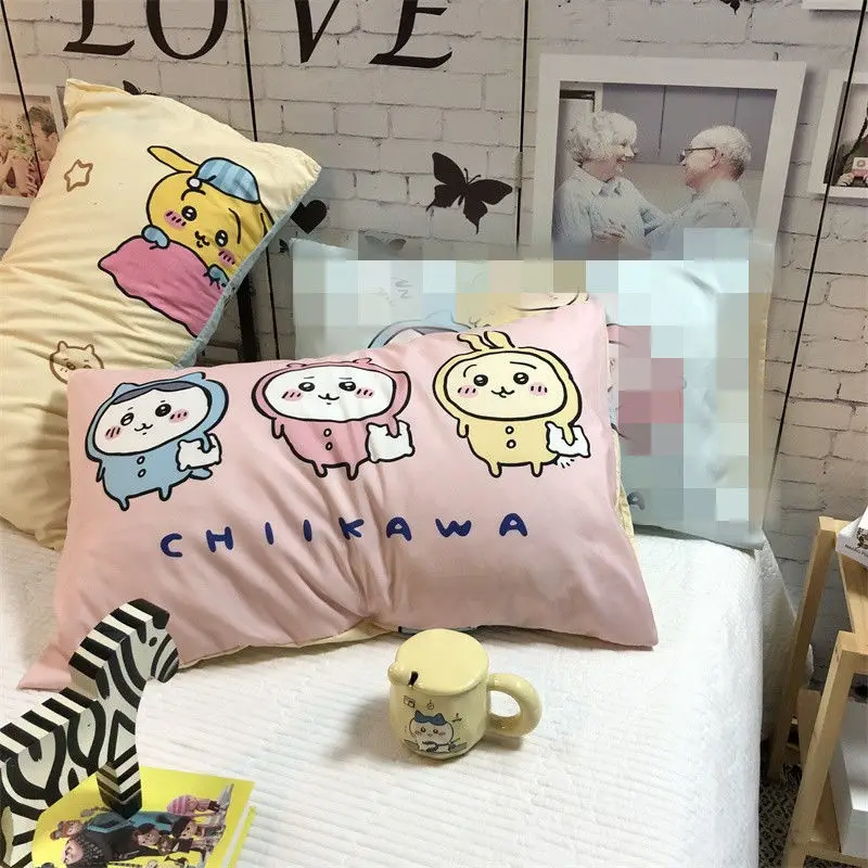 أكياس الوسائد Kawaii Sanrio Chiikawa اللطيفة الكرتونية مناسبة لضروريات يومية لطيفة على السرير لهدايا الأطفال
