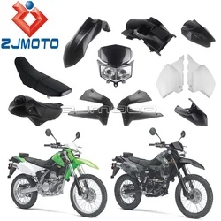 Dirt Bike Full Set Seat Cushion Bodywork Fairing Side Panel Radiator Shroud Guard For Kawasaki D-Tracker X 250 KLX250 250S 250SF