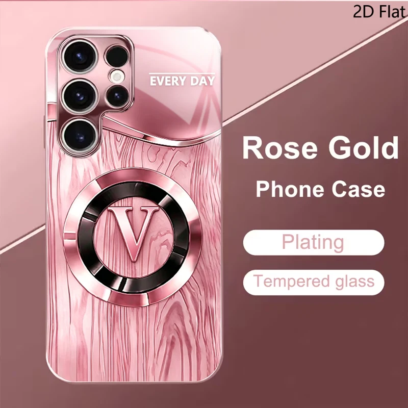 V-shaped For Samsung Galaxy S24 S25 S26Ultra S23 S22 S21PLUSFE A55 A54 A52 A35 A15 Phone Cover Shockproof Protective Back Cover