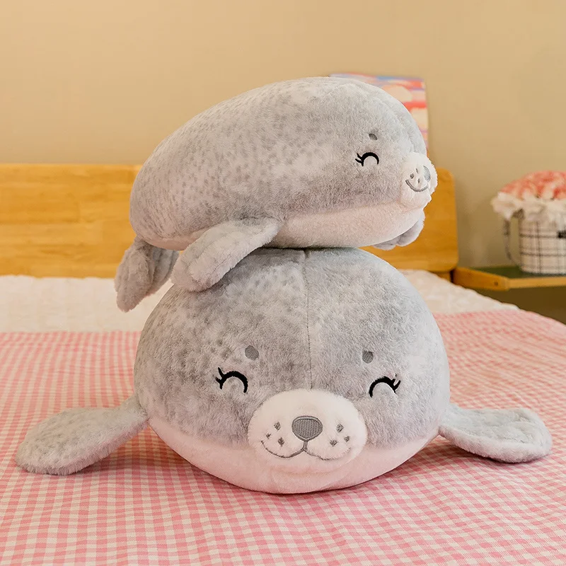 Kawaii Funny Chubby Seal Plush Cute Dolls Throw Pillow Seal Plush Toys Realistic Soft Soft Ocean Toy Stuffed Animal Plush Toys