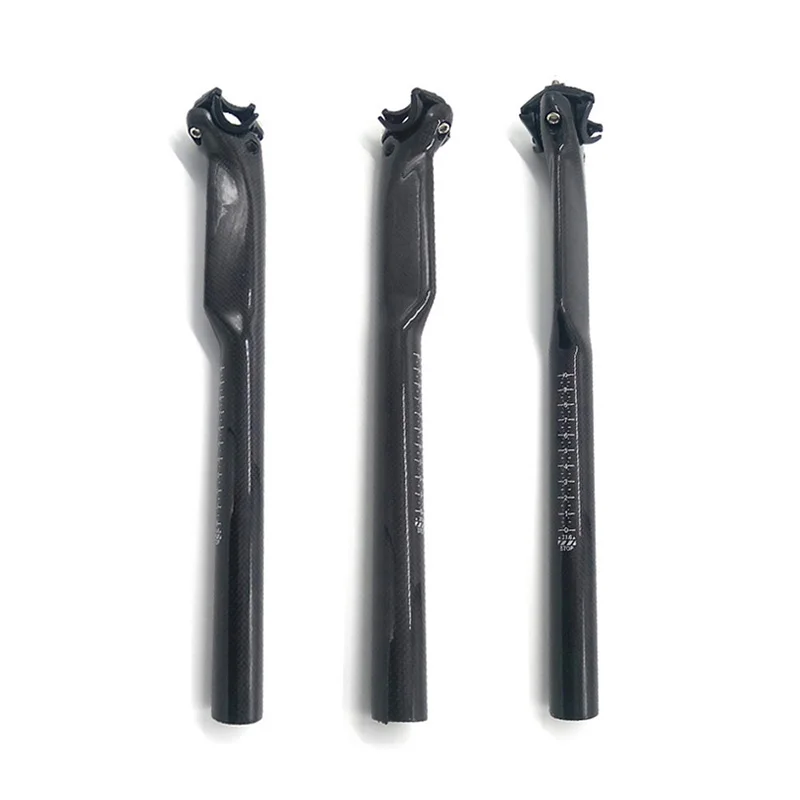 Brak znaku towarowego matowy czarny czerwony 3K Carbon fiber sztyca słupek fotelika rowerowego 27.2/30.8/31.6mm siodełko rowerowe Tube