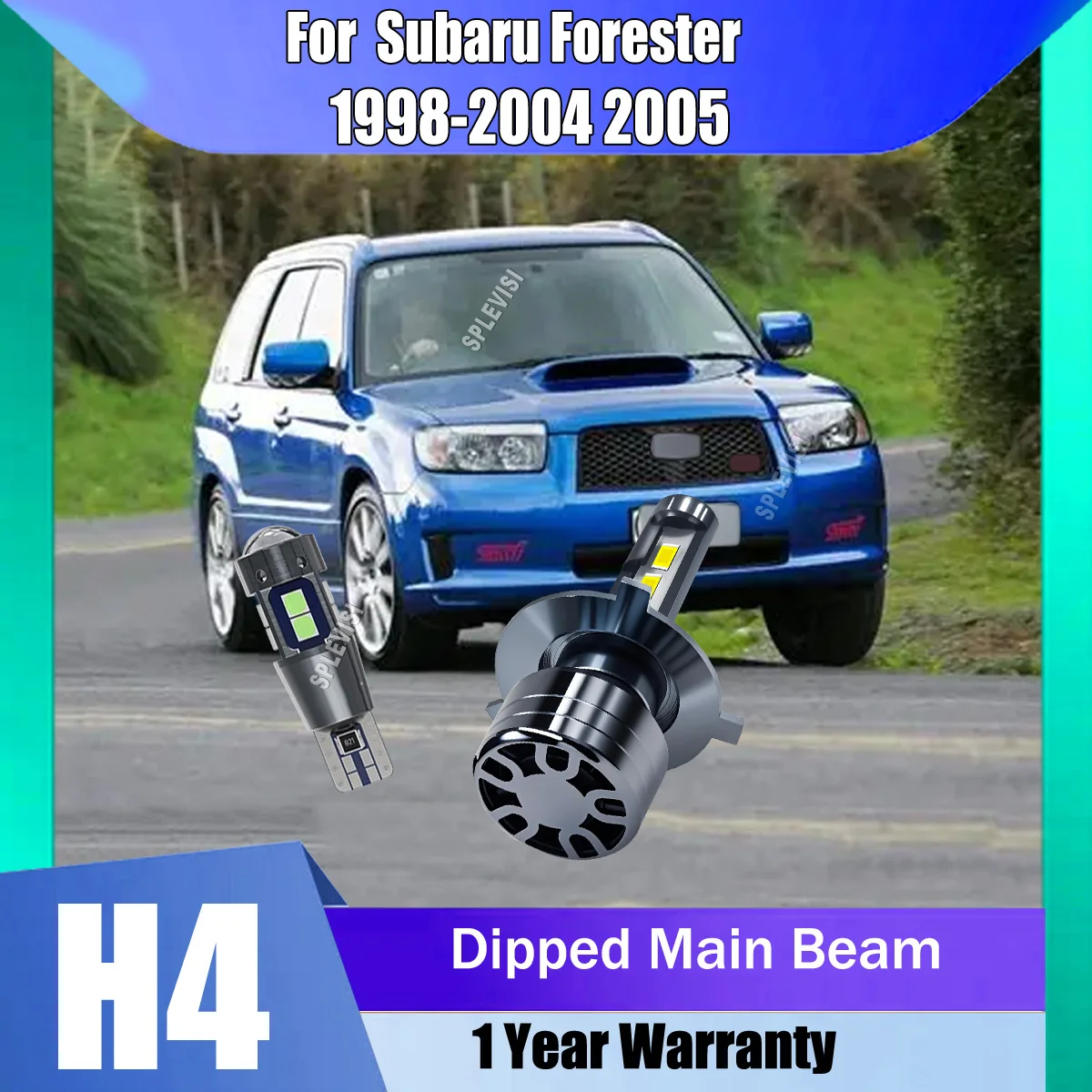 

Decrease Risk Upgraded Design Both Side 24 CSP chips LED Headlight For Subaru Forester 1998 1999 2000 2001 2002 2003 2004 2005