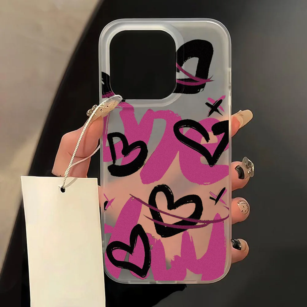 غطاء مقاوم للصدمات لهاتف آيفون 16 برو ماكس حافظة آيفون 14 برو 15 16 17 Air 11 12 13 Mini Fundas حافظات هاتف فاخرة غير لامعة مضخة ناعمة