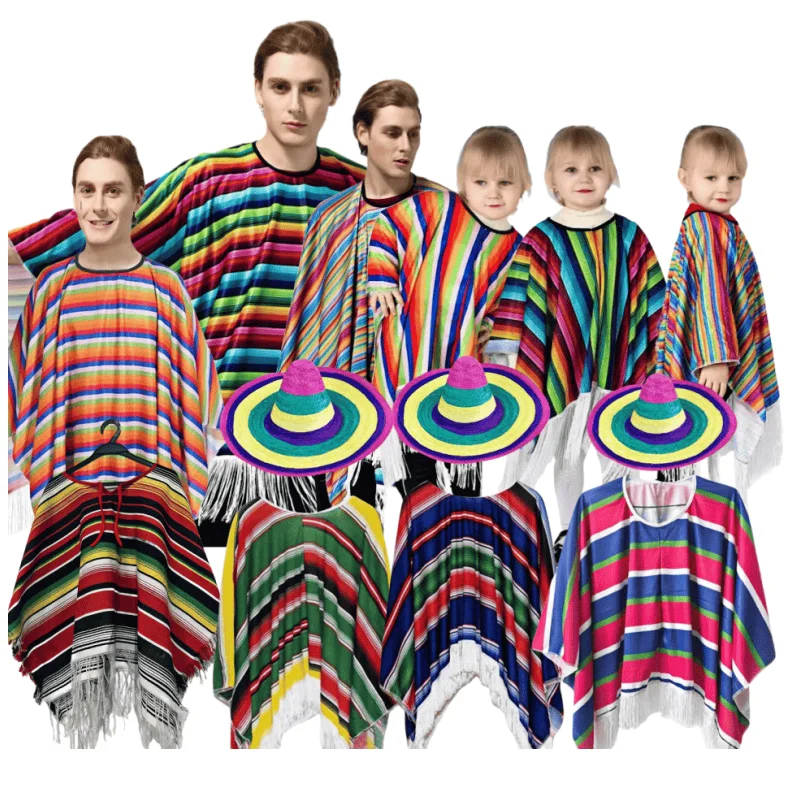 

Тематический костюм на Хэллоуин, плащ, этническое представление, сценический костюм для взрослых и детей, Relationip из полиэфирного волокна