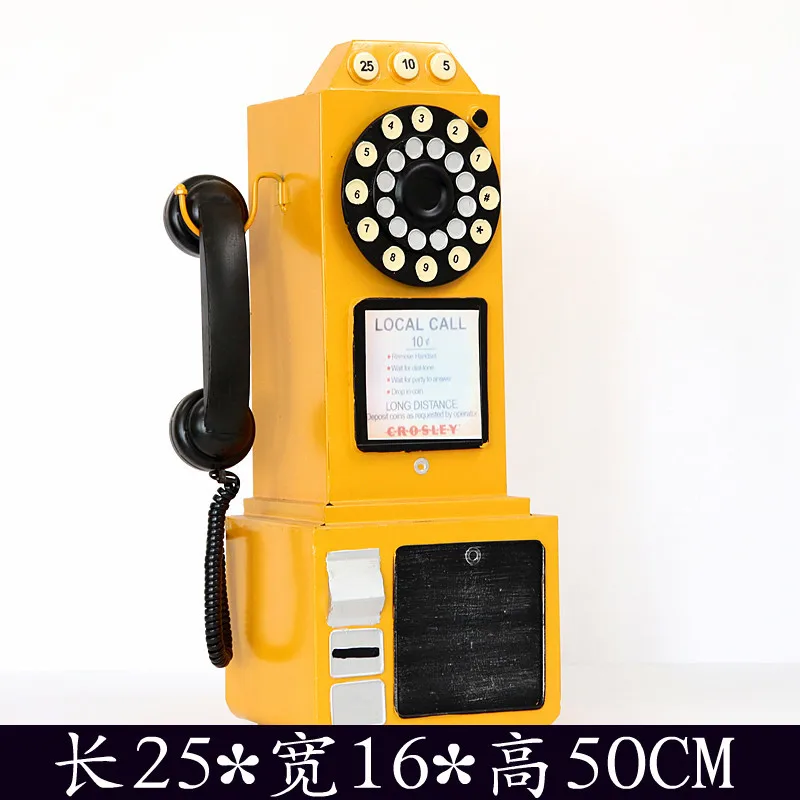 Retro Telephone Model Shooting Background Props Bar Cafe Clothing Store British Style Decoration Ornaments Creative Internet Cel