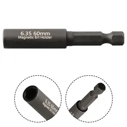 Magnetic Screwdriver Bit Holder Extension Rod 1/4inch Hex Shank 60mm Length Reliable and Convenient Tool for Every Toolbox