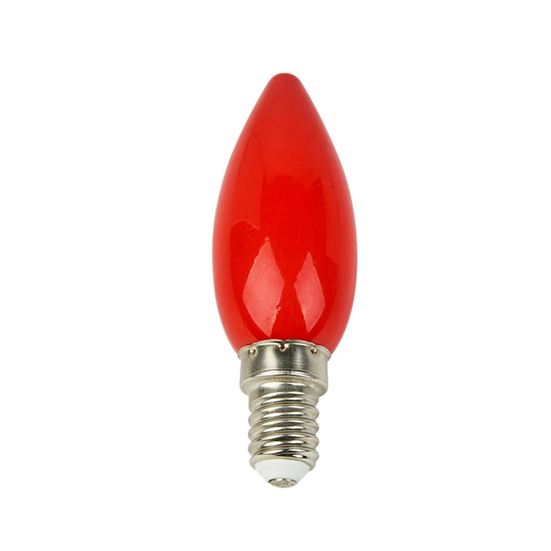 1PC LED Altar Bulb E12/E14 Red Candle Buddha Lamp Temple Decorative Lamp Buddha Bead Decorative Lamp