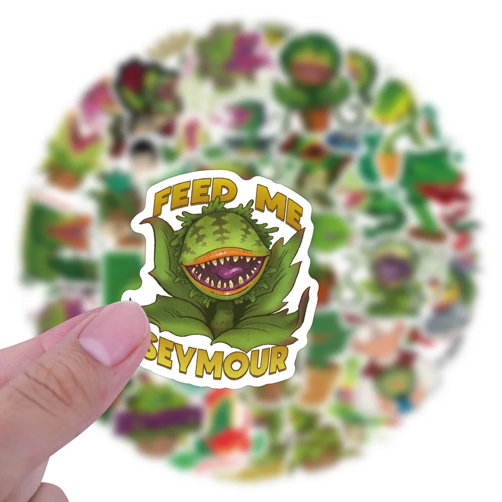 10/30/60PCS little Shop of Horrors Plant Stickers Funny Horror Film Sticker Luggage Laptop Phone Guitar Car Bike Skateboard Toy