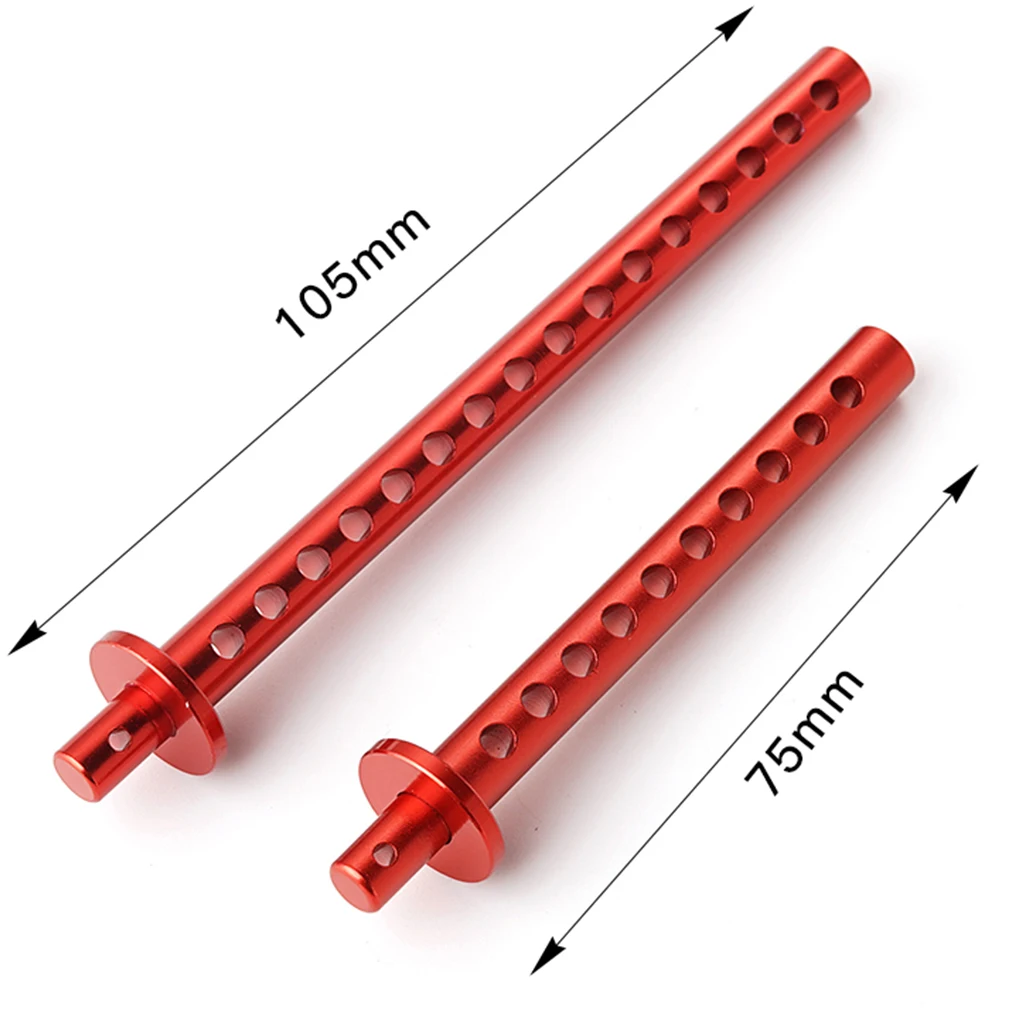 4pcs Aluminum Body Post Mounts Car Shell Shell Mount Column Part Model Accessories for 1/10 RC Crawler REDCAT GEN8