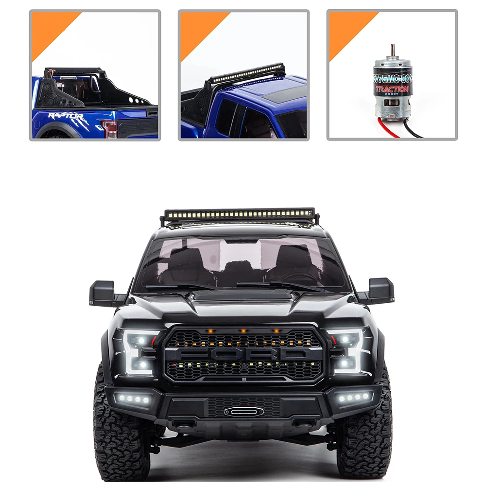 KM 2025 RAPTOR F150 RTR 2.4GHz TRACTION HOBBY 1/8 RC Simulation électrique télécommande modèle voiture chenille jouets pour enfants adultes