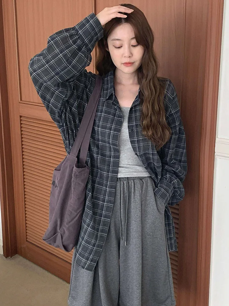 2025 frühen Herbst Koreanische Klassische Lose Medium Lange Ärmel Dünne Sonnencreme Hemd Mantel für Frauen Süße Shirts Frauen Shirt Tops