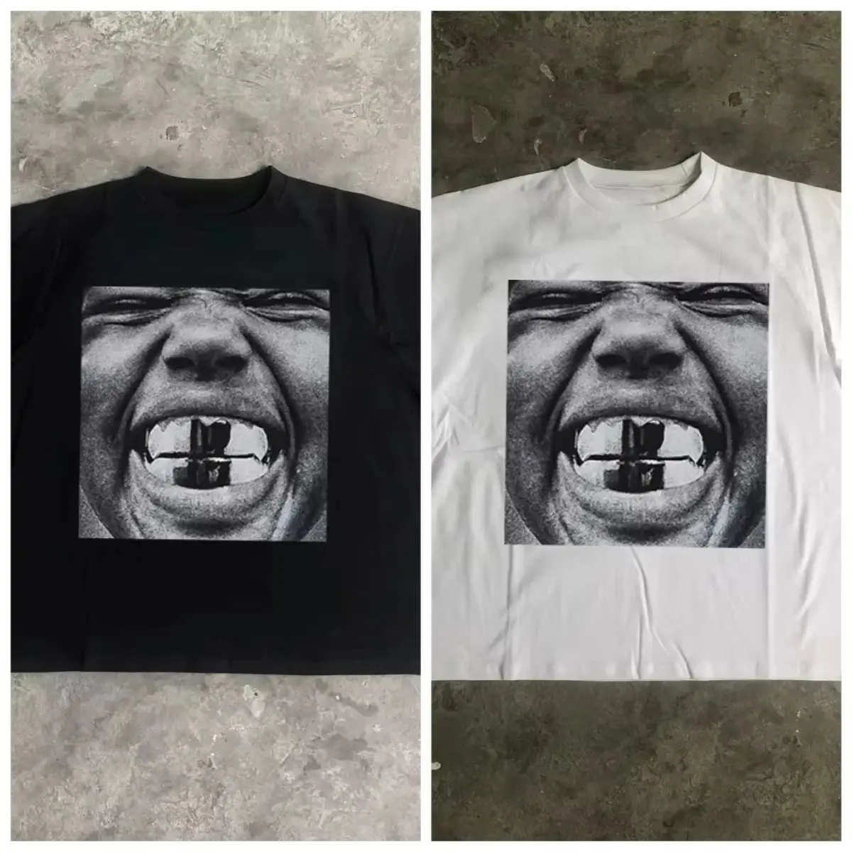 Retro Hip-Hop Rap Style Kurzarm Frog Drift BULLY Kanye West Meme Streetwear High Street Kleidung Lässiges Lockeres T-Shirt Unisex