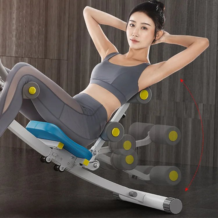 

Unisex Foldable Sit-ups Abdominal Fitness Equipment Home Body Shaping Exercise Waist Machine Female Roll Abdominal Training 2