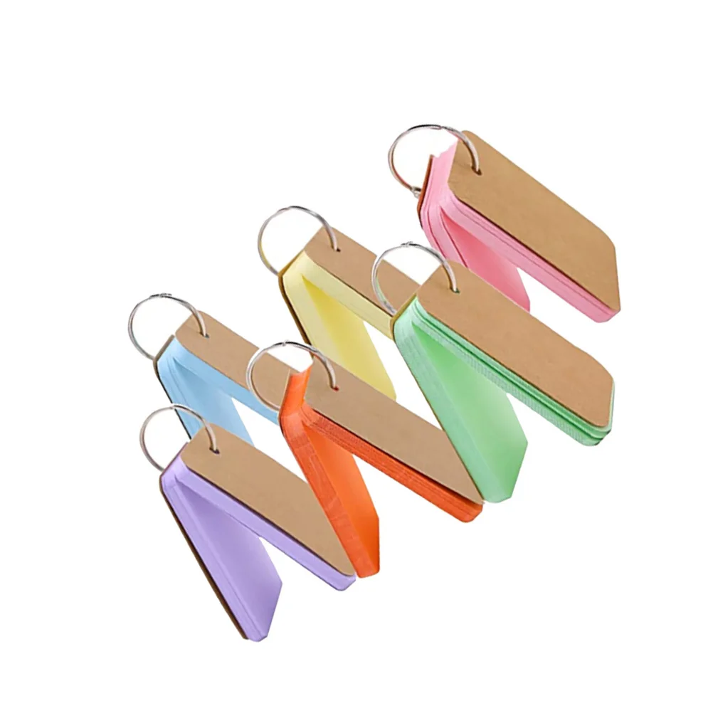 6 قطعة بطاقات مذكرة بسيطة فارغة دفاتر مختلط اللون لمكتب المدرسة الجدول اليومي للقيام قائمة مجلة ورق للكتابة المنظم #2