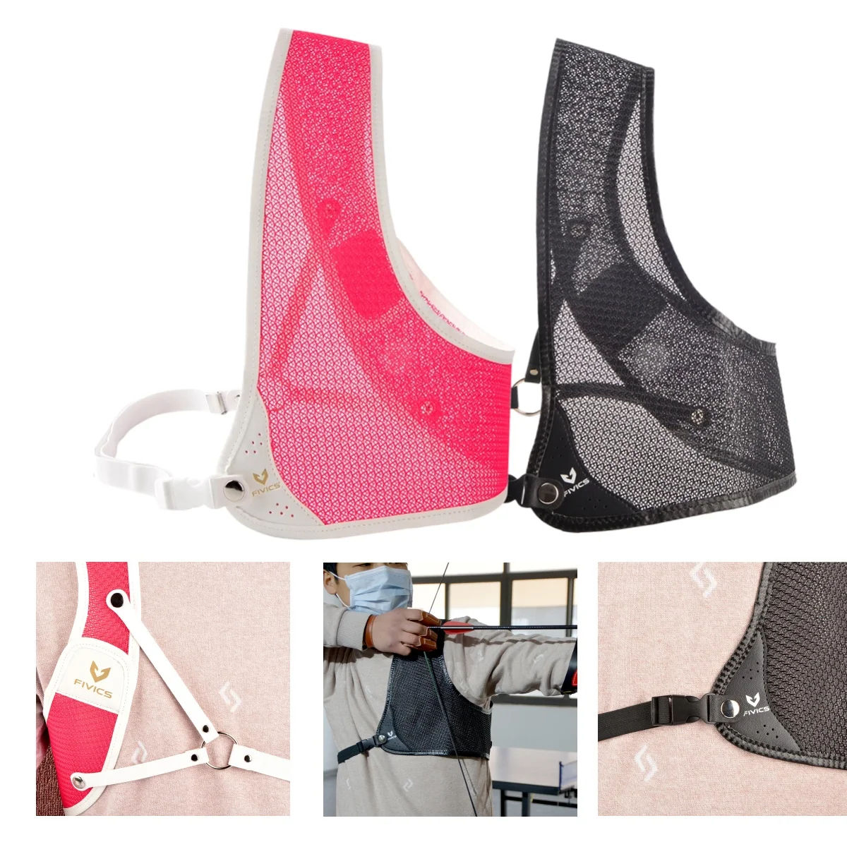 

Adjustable Right Hand Archery Chest Guard 1pc - Durable Fabric Protection for Traditional Recurve Bow Hunting Shooting