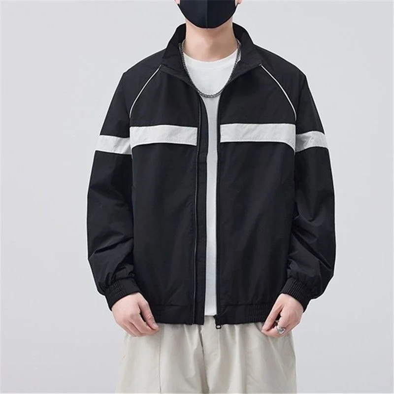 

Весенне-летняя осенняя новинка: мужская куртка-бомбер Blo Jaet, простой модный топ с воротником-стойкой, мужская солнцезащитная одежда, коллекция Осень 2025, молодежная модель.