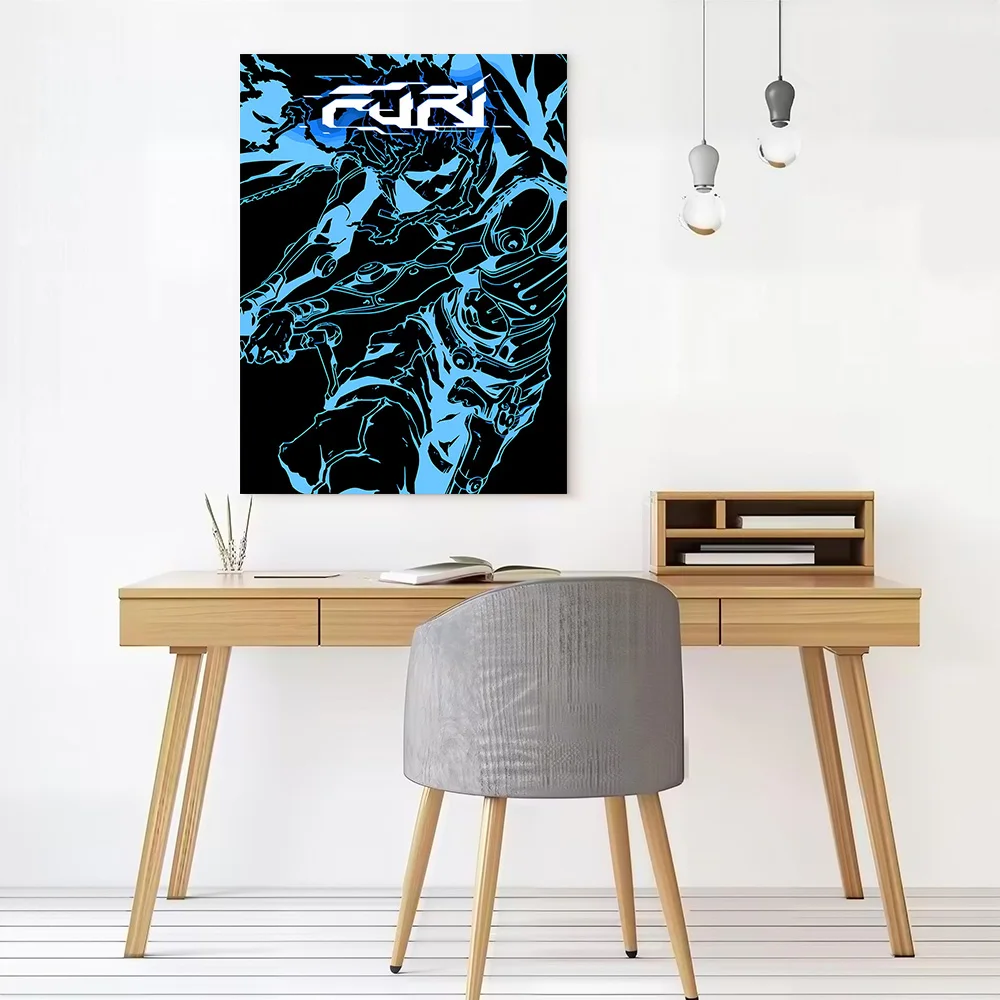 Furi Game Art Canvas Poster Customizable Pictures Wall Art Canvas Painting for Room Decoration Gaming Home Decorations Wand Deko