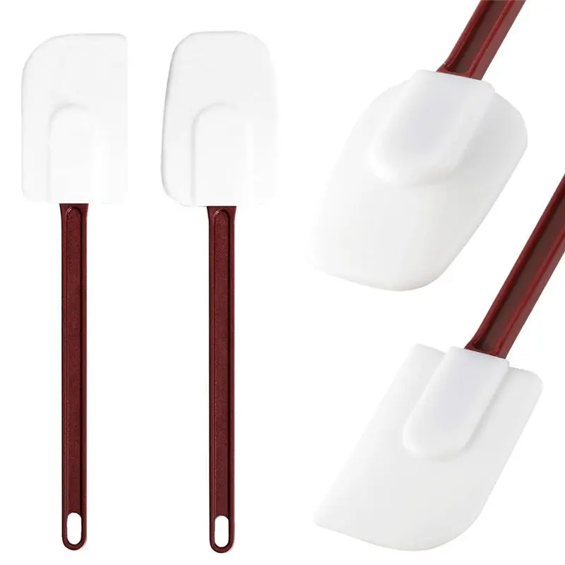 

AA94-Heavy Duty Spatula And Spoonula Large Rubber Spatulas For Kitchen Use Commercial Spatula 2PCS