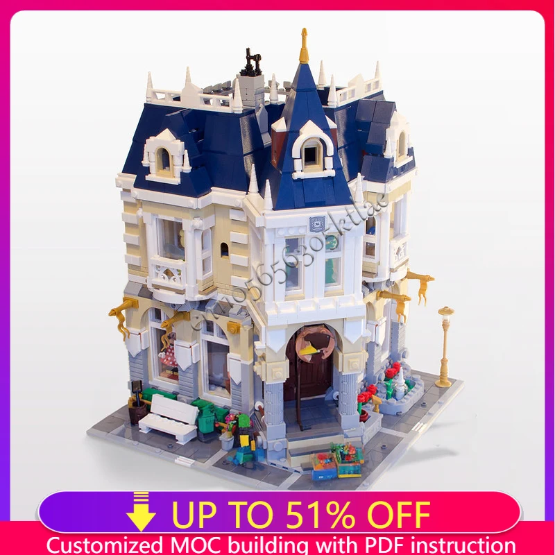 

2675 Parts Hot Selling Medieval Costume Shop Model MOC Custom Building Block Children Diy Education Assembly Toy Christmas Gifts