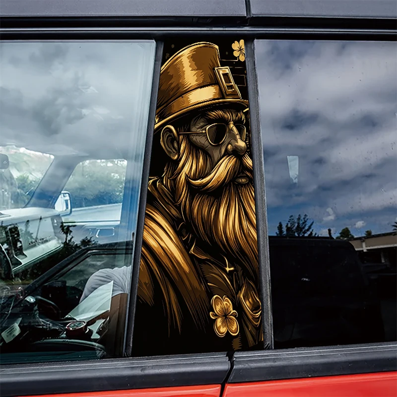 

2 шт. стильной глянцевой защитной полиэтиленовой пленки для центральных стойок и окон автомобиля