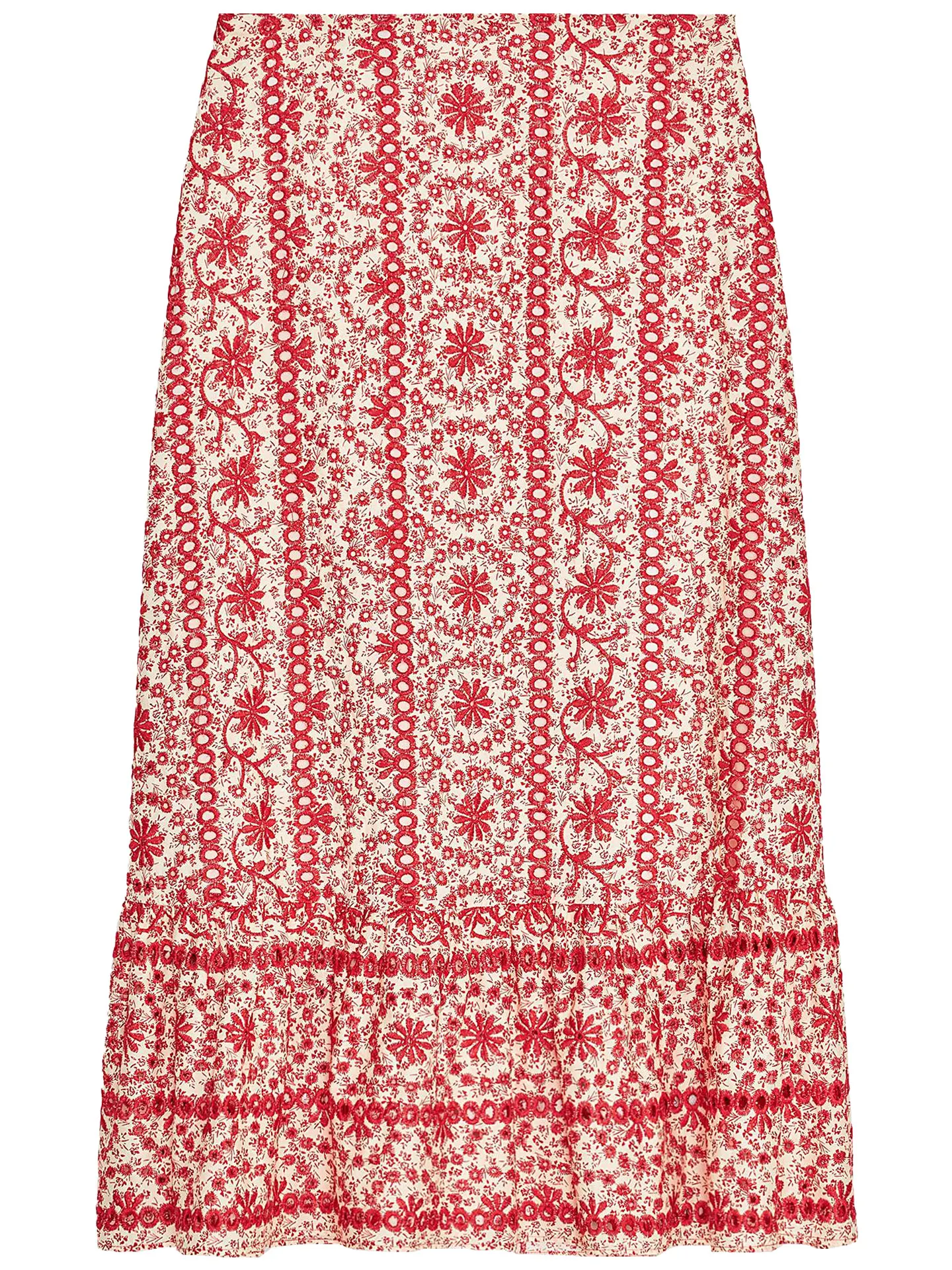 ZAPRHA 2025 Nieuwe hol Borduren Faionable Hoge Taille Midi Rok Ele Gevoel f Body Rok Zoete Sle Lange Rok