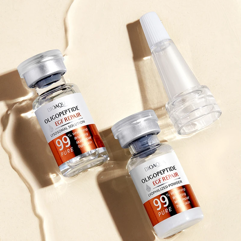 مصل الوجه أوليجوبيبتيد تجميد مسحوق مجفف يغذي تشديد العناية بالبشرة الحساسة إصلاح سلس جوهر الوجه الجمال