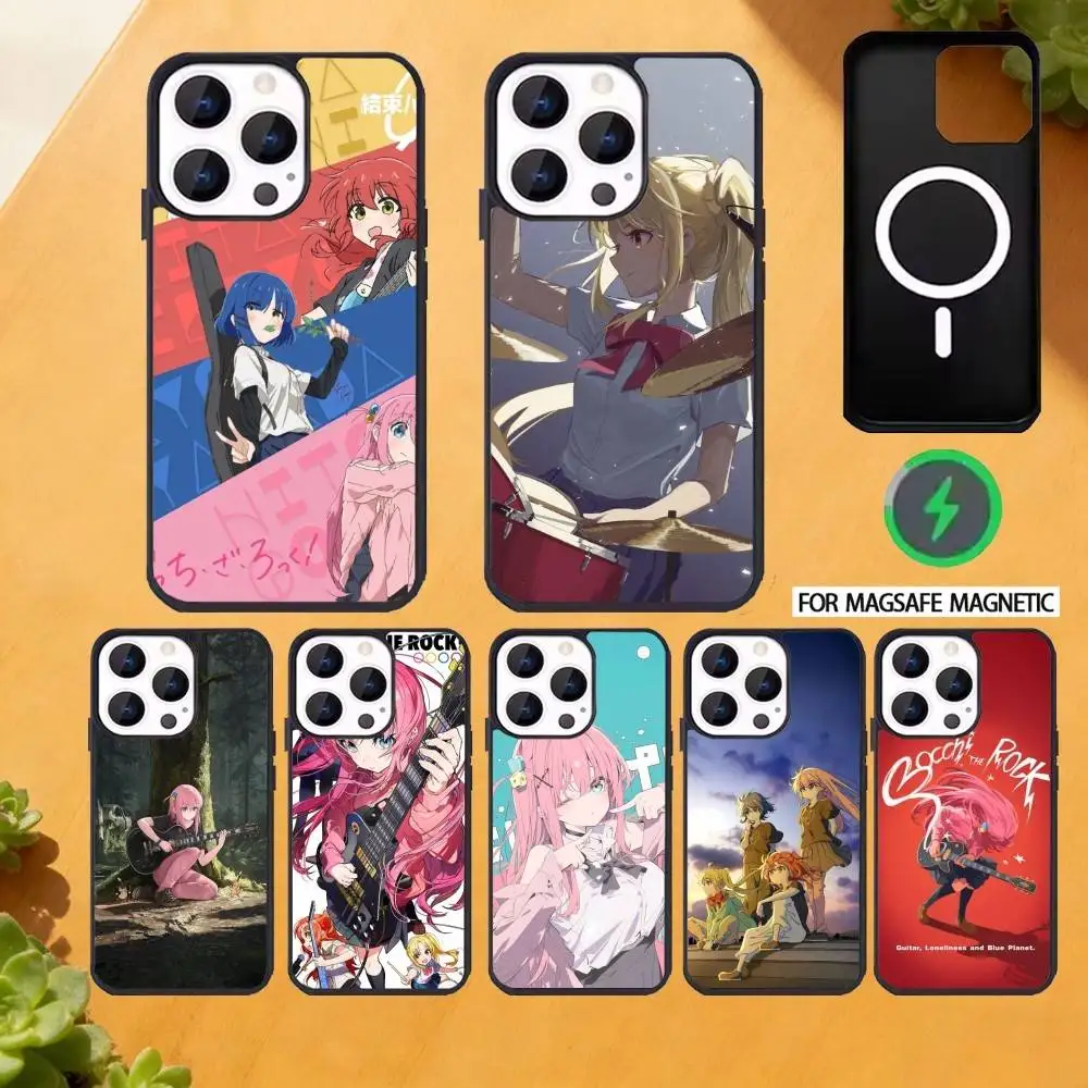 

Pop Anime BOCCHI THE ROCK! Phone Case For iPhone 17,16,15,14,13,12,Plus,Pro,Max For Magsafe Magnetic Wireless Charge