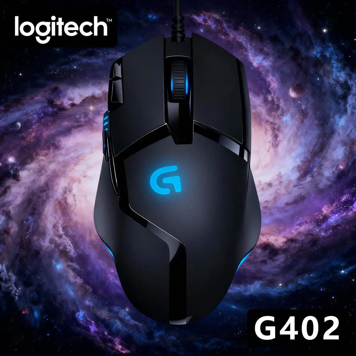 

Logitech G402 Hyperion Fury Wired Mouse, 4000 DPI, 8 Programmable Buttons, Fusion Engine, 1ms Report Rate, 500 IPS,Ergonomic, PC