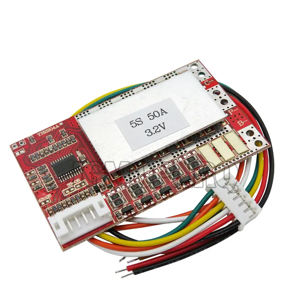 3S 4S 5S 50A BMS Board 3.2V/3.7V Iron Phosphate LiFePO4 Battery BMS 3.2/3.7V 18650 Lithium Battery Protection Board With/Balance