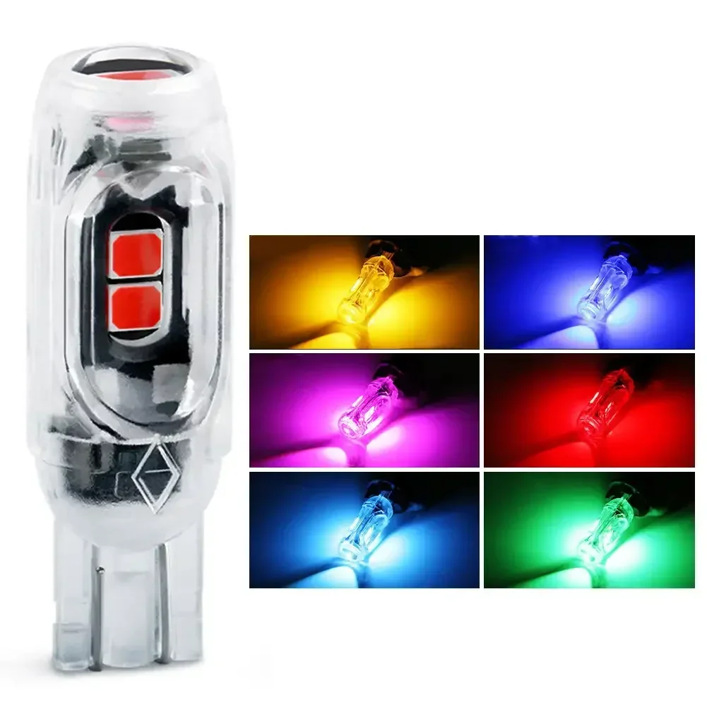 

100pcs T10 LED Bulb Canbus W5W 2835 194 168 LED Car Interior Light Plate Dome Reading Lamp Clearance Light Flashing Tail Lamp