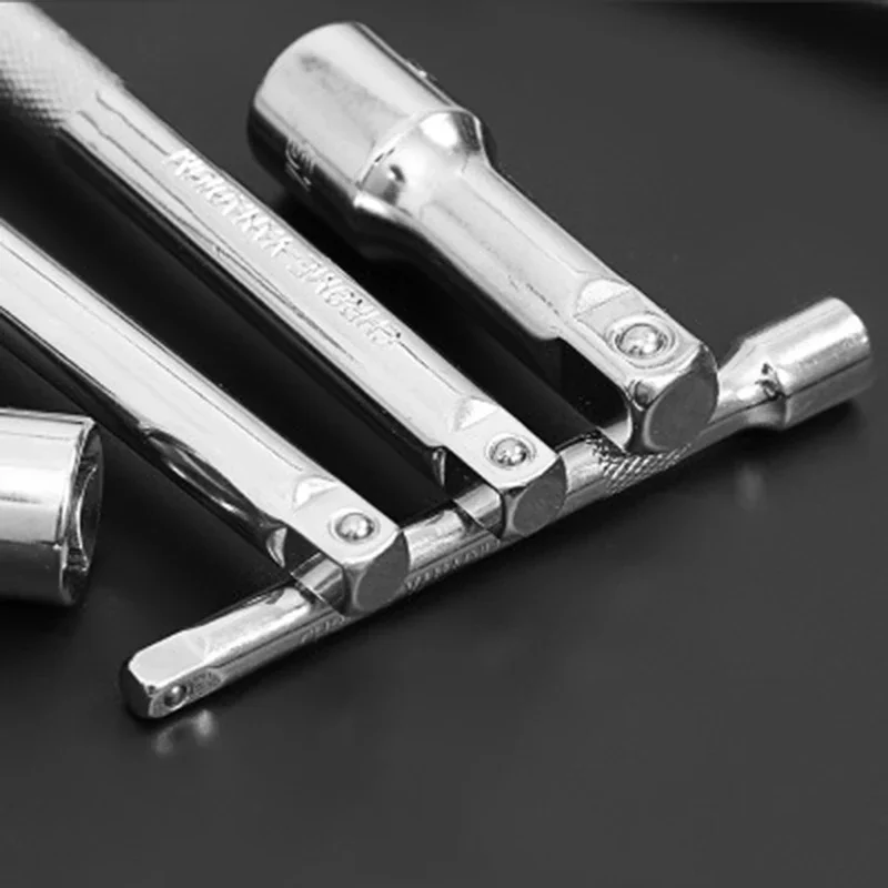 Drive Extension Bar Compatible With Socket Wrench Systems Using 1/4 3/8 1/2 Inch Drives Chrome Vanadium Steel Build