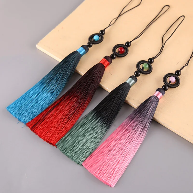 1Pc 13cm Hanging Rope Silk Tassel Fringe For DIY Key Chain Earring Hooks Pendant Jewelry Making Handmade Sewing Clothing Decor