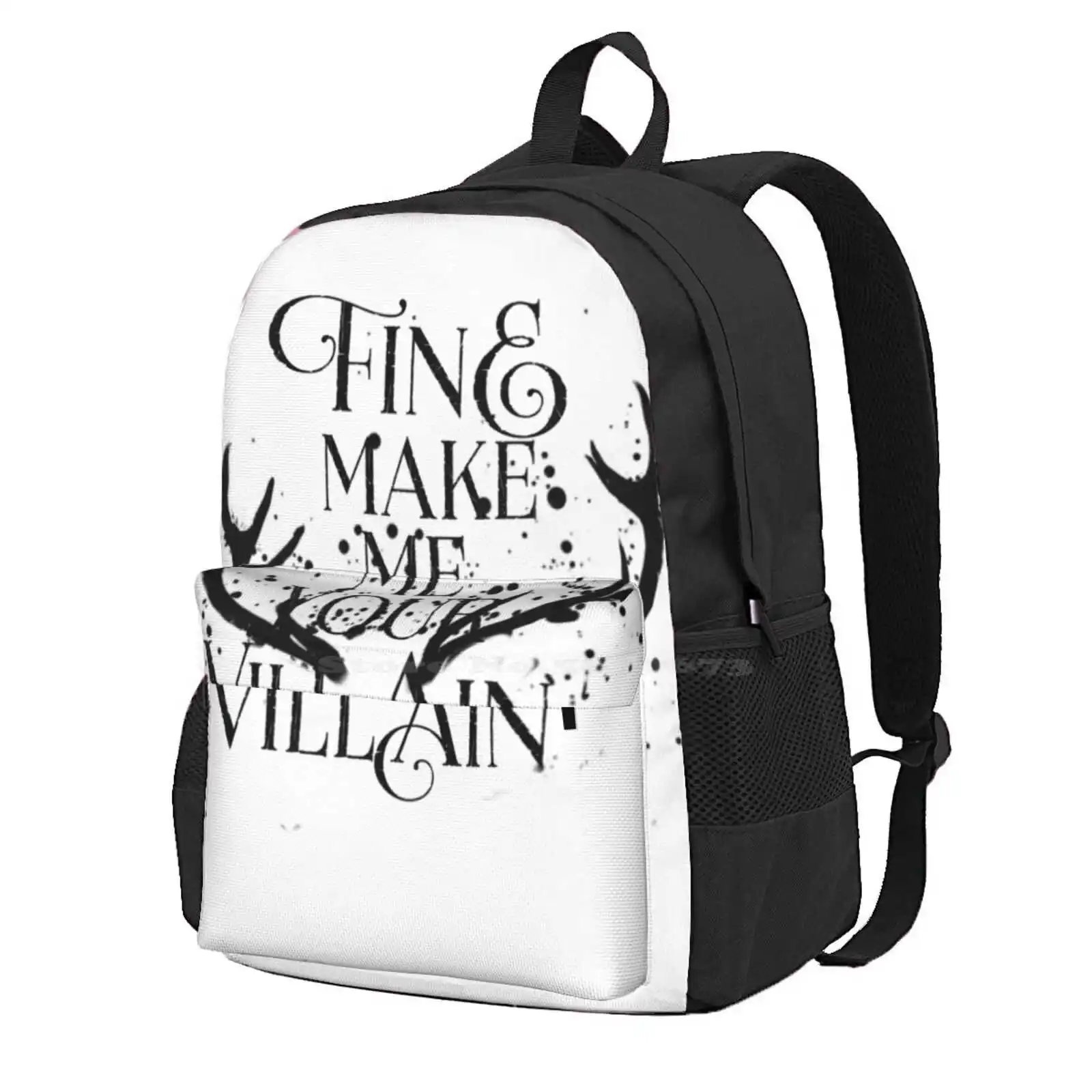 Make Me Your Villain Hot Sale Schoolbag Backpack Fashion Bags Six Of Crows Crooked Kingdom Leigh Bardugo Grishaverse Inej Kaz