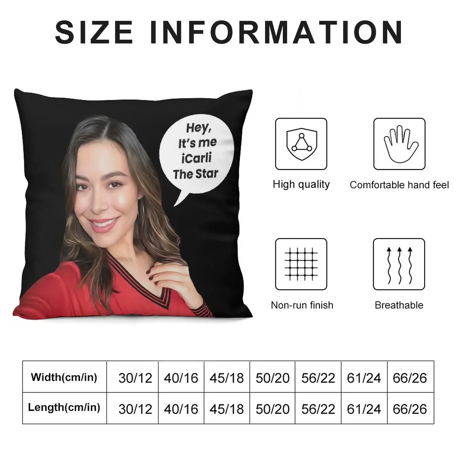 Miranda Cosgrove - iCarly Star Throw Pillow Sofa Cushion covers for pillows ornamental pillows for living room pillow