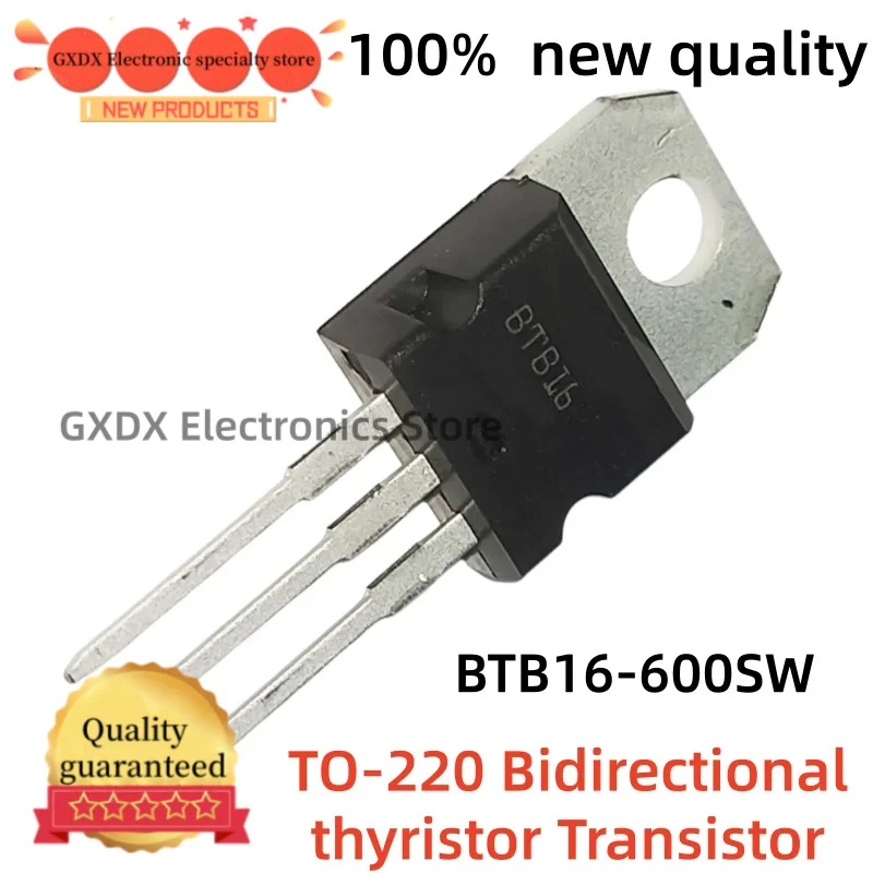 10-20-30-50piezas 100% nuevo BTB16-600SW BTB16 600SW BTB16600SW TO-220 Bidirectional thyristor Transistor Brand New In Stock