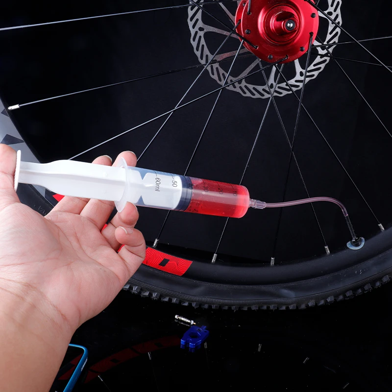 Mountain Bike Tubeless Tyre Sealant Syringe 60ml Bicycle Tire Fluid Injection Tool Cycling MTB Repair Tool