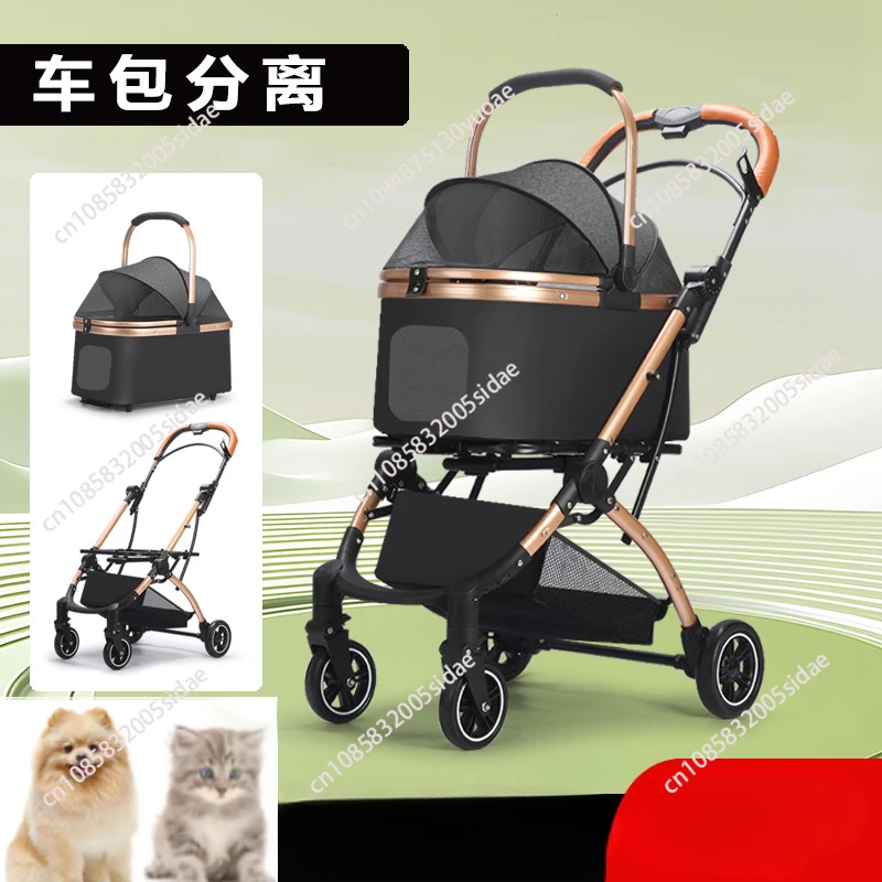 Foldable and Lightweight Pet Cart for Dogs Cats Small Dogs and Teddy Handcart That Can Be Separated