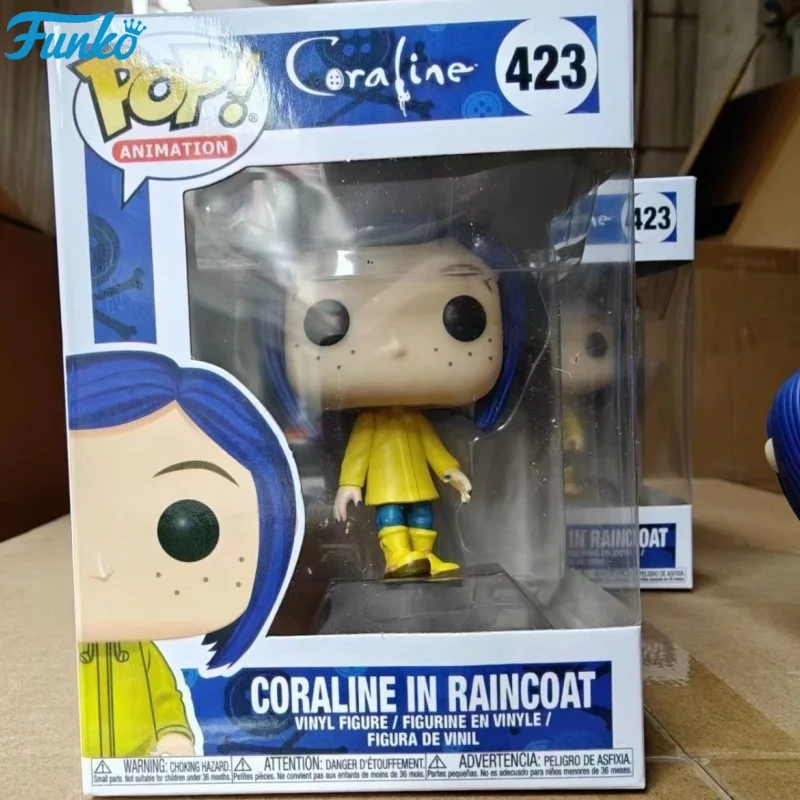 Funko Pop Coraline The Secret Door Anime Figure Caroline Action Figures 423 Caroline Big Head Doll Collect Desk Decor Toy Gifts