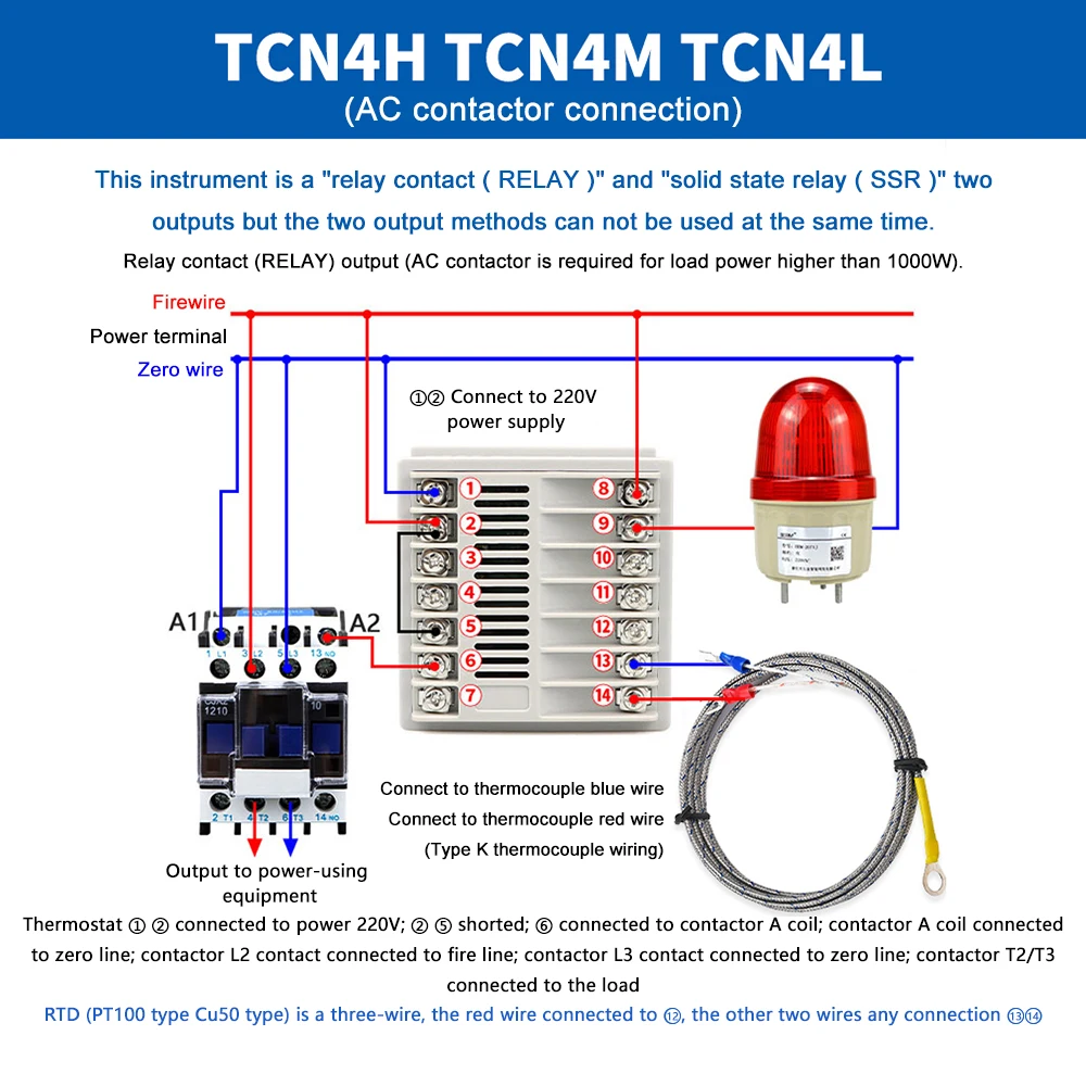 TCN4 PID Temperature Controller Meter Indicator Digital Programmable Universal Thermostat Display SSR for Home Brewing