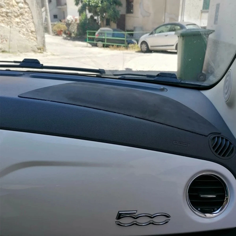Tappetino per cruscotto auto Fiat 500 con retro adesivo, copertura airbag per coprire imperfezioni del cruscotto, accessori auto