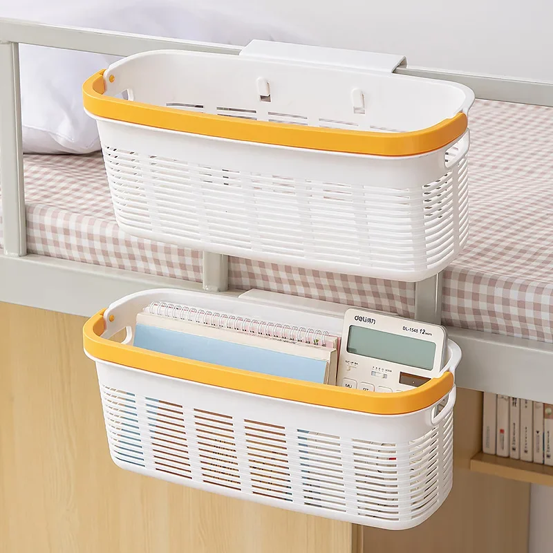 Student Bedside Hanging Basket Dormitory Upper Bunk Storage Rack Bedroom Bed Small Object Storage Box Ins Bedside Rack Box