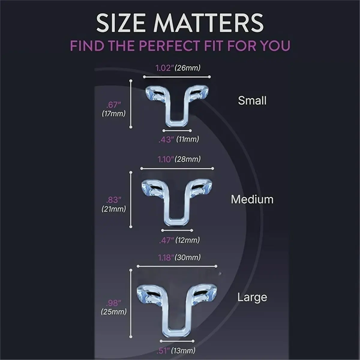 

ABZD 3 Sizes Stop Snoring Device Silicone Elastic Nose Clip Anti-Snoring Supplies Nasal Dilator for Better Sleep