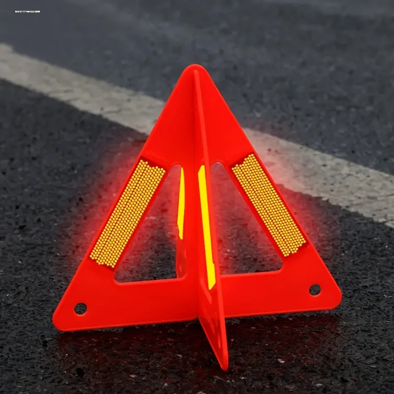 Automotive tripod reflective warning sign, vehicle accessories malfunction parking sign, dangerous goods sign