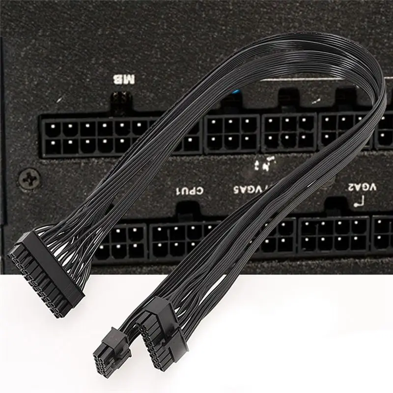 N93RNEW Modular Power Cable 10+18-Pin To 24-Pin ATX Power Supply Cable For EVGA Supernova G2 G3 G+ P2 T2 GS Series Easy Install